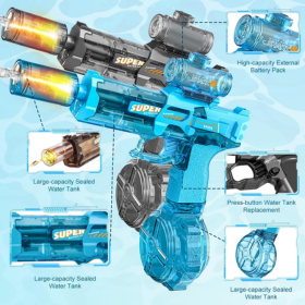 Pistola de agua con LED ultra potente